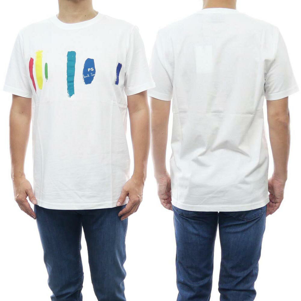 PS PAUL SMITH ポールスミス メンズクルーネックTシャツ M2R 011R KP3830 ホワイト