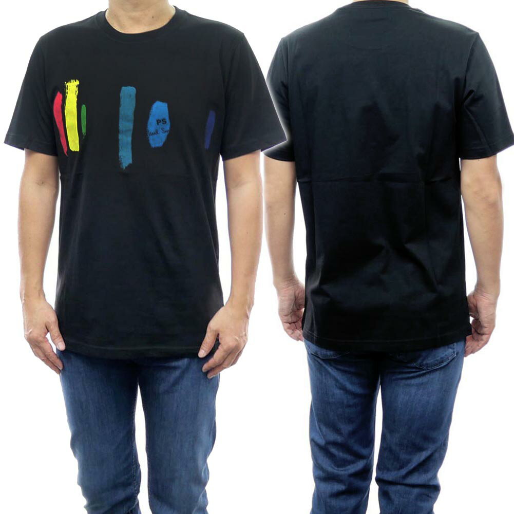 PS PAUL SMITH ポールスミス メンズクルーネックTシャツ M2R 011R KP3830 ブラック