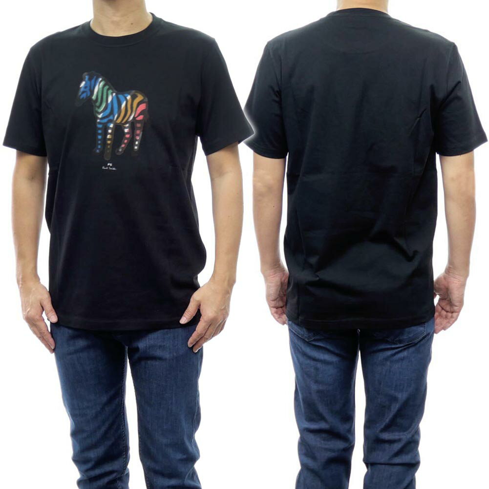 ポールスミス PS PAUL SMITH ポールスミス メンズクルーネックTシャツ M2R 011R KP3821 ブラック