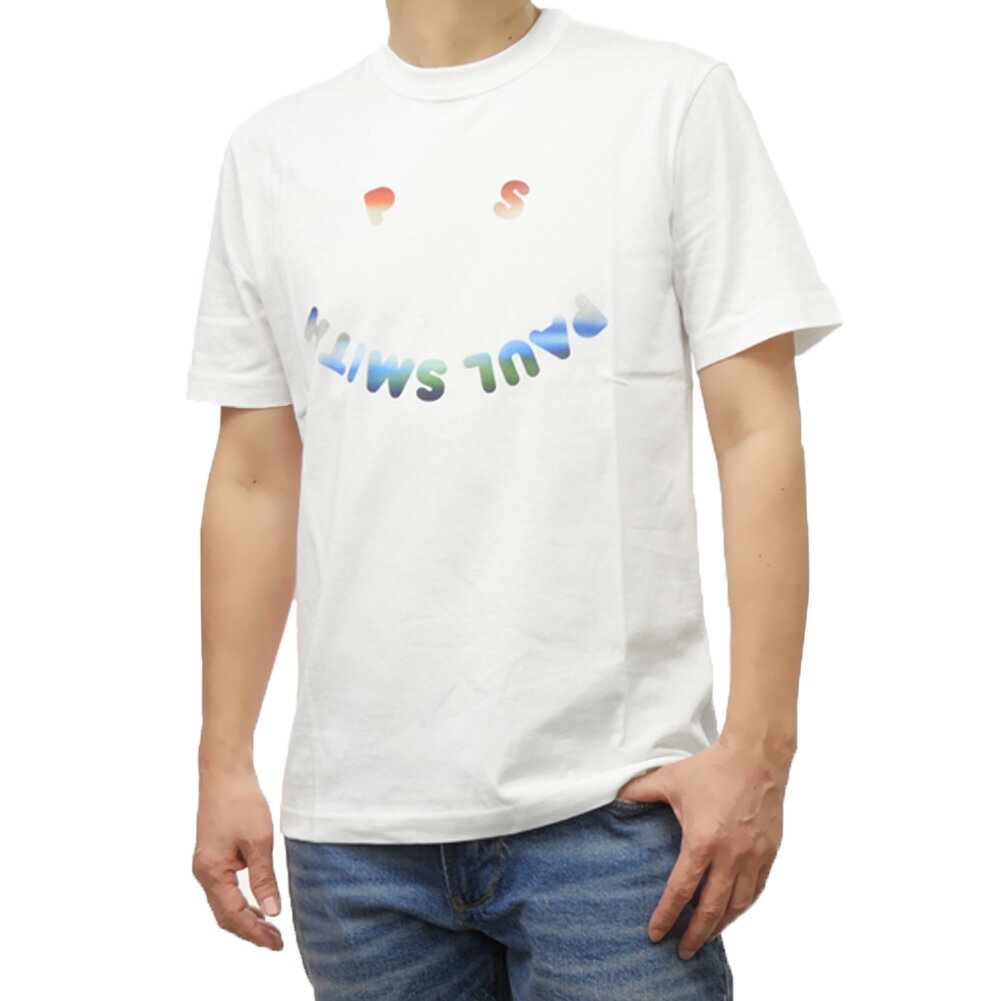 乐天商城 - PS PAUL SMITH ポールスミス メンズクルーネックTシャツ M2R 220X PP5016 ホワイト