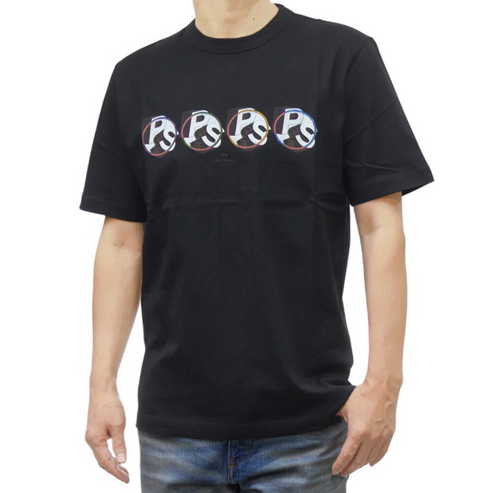 乐天商城 - PS PAUL SMITH ポールスミス メンズクルーネックTシャツ M2R 220X PP5120 ブラック