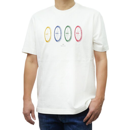 PS PAUL SMITH ポールスミス メンズクルーネックTシャツ M2R 965X PP5015 ホワイト 2025春夏新作 PS PAUL SMITH ポールスミス メンズクルーネックTシャツ M2R 965X PP5015 ホワイト 2025春夏新作