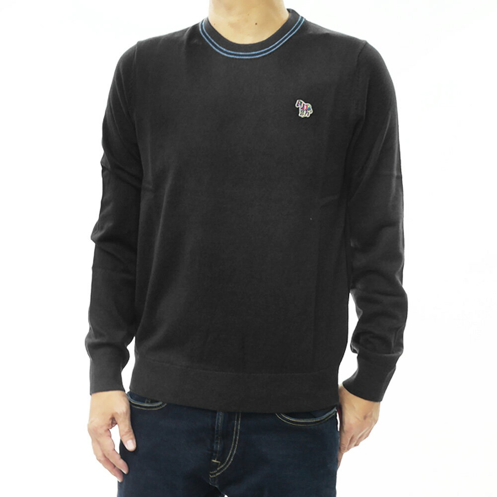 乐天商城 - PS PAUL SMITH ポールスミス メンズクルーネックニット セーター M2R 530XZ N22226 ブラック