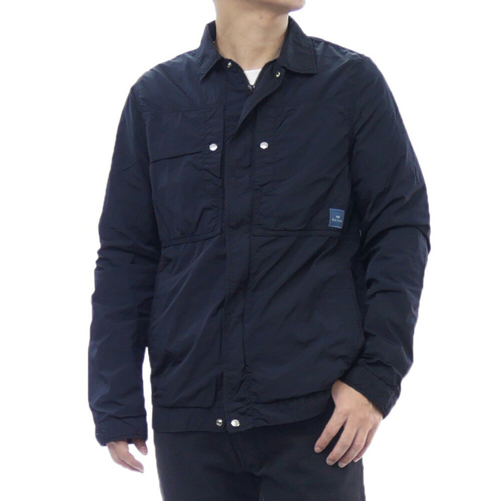 乐天商城 - PS PAUL SMITH ポールスミス メンズナイロンジャケット M2R 587Z T22379 ブラック