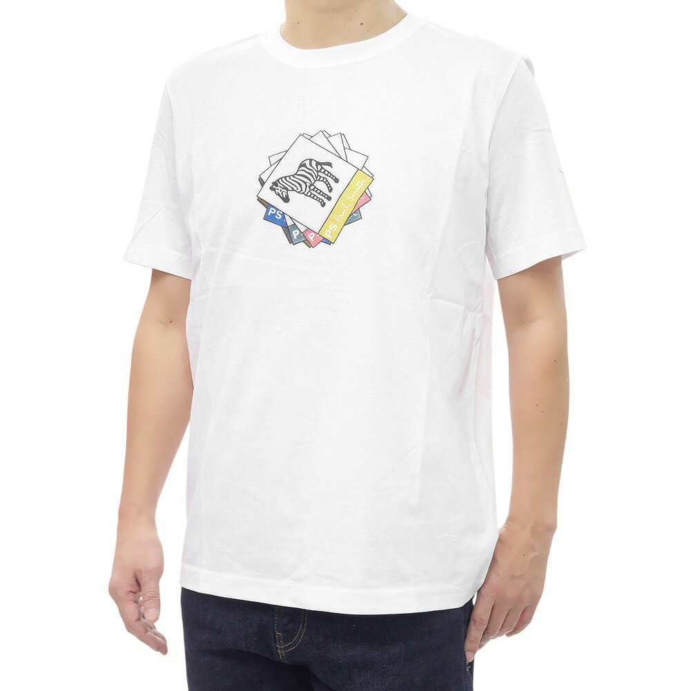 乐天商城 - PS PAUL SMITH ポールスミス メンズクルーネックTシャツ M2R 011R VP5614 ホワイト 2026春夏新作