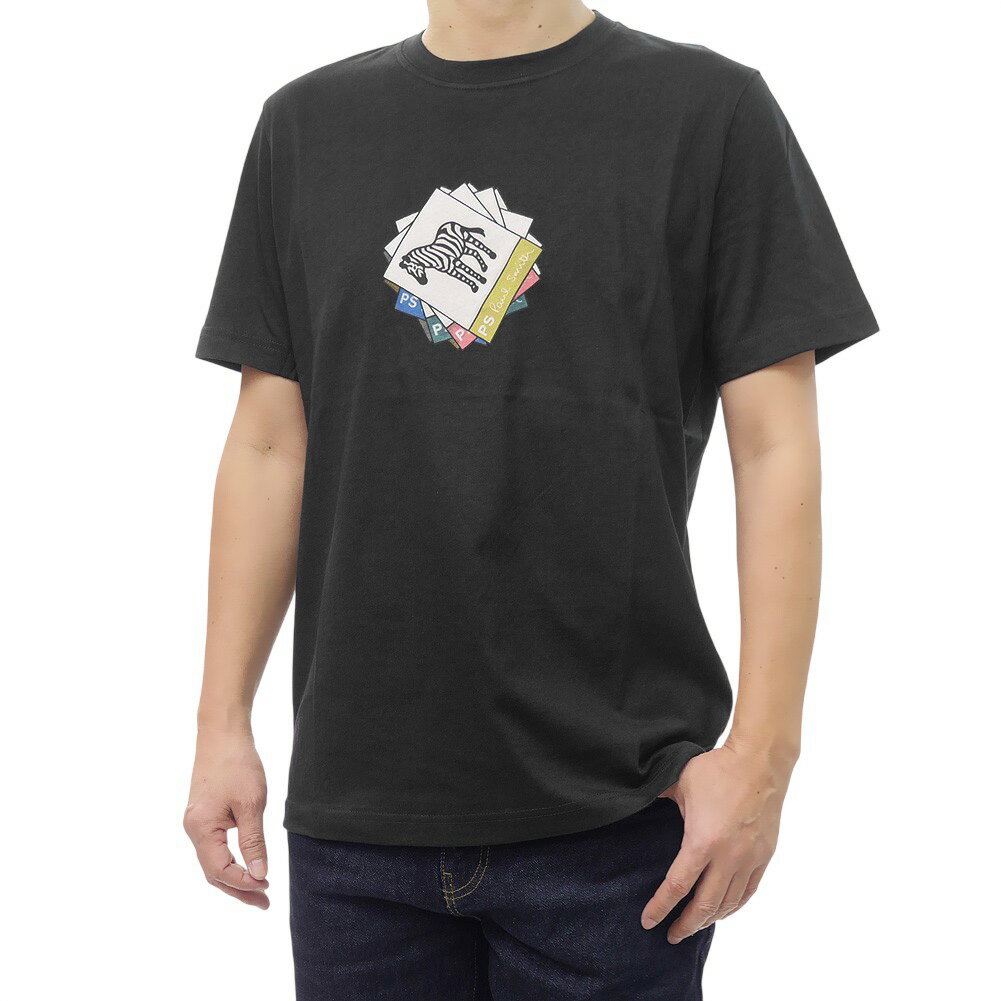 乐天商城 - PS PAUL SMITH ポールスミス メンズクルーネックTシャツ M2R 011R VP5614 ブラック 2026春夏新作
