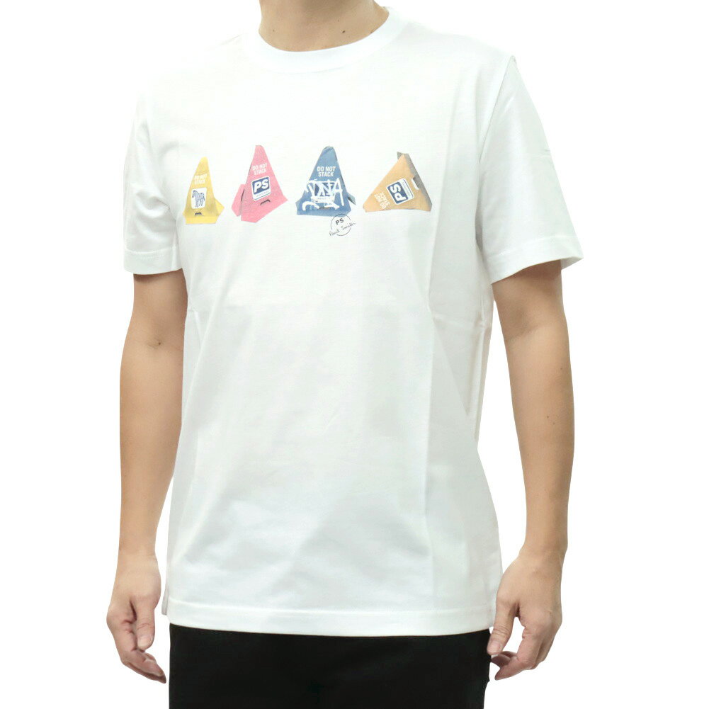 乐天商城 - PS PAUL SMITH ポールスミス メンズ クルーネックTシャツ M2R 011R VP5615 ホワイト 2026春夏新作