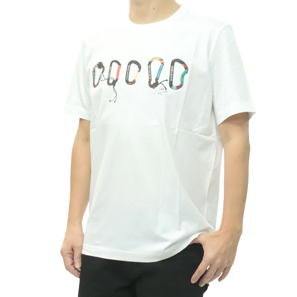 乐天商城 - PS PAUL SMITH ポールスミス メンズ クルーネックTシャツ M2R 011R VP5617 ホワイト 2026春夏新作