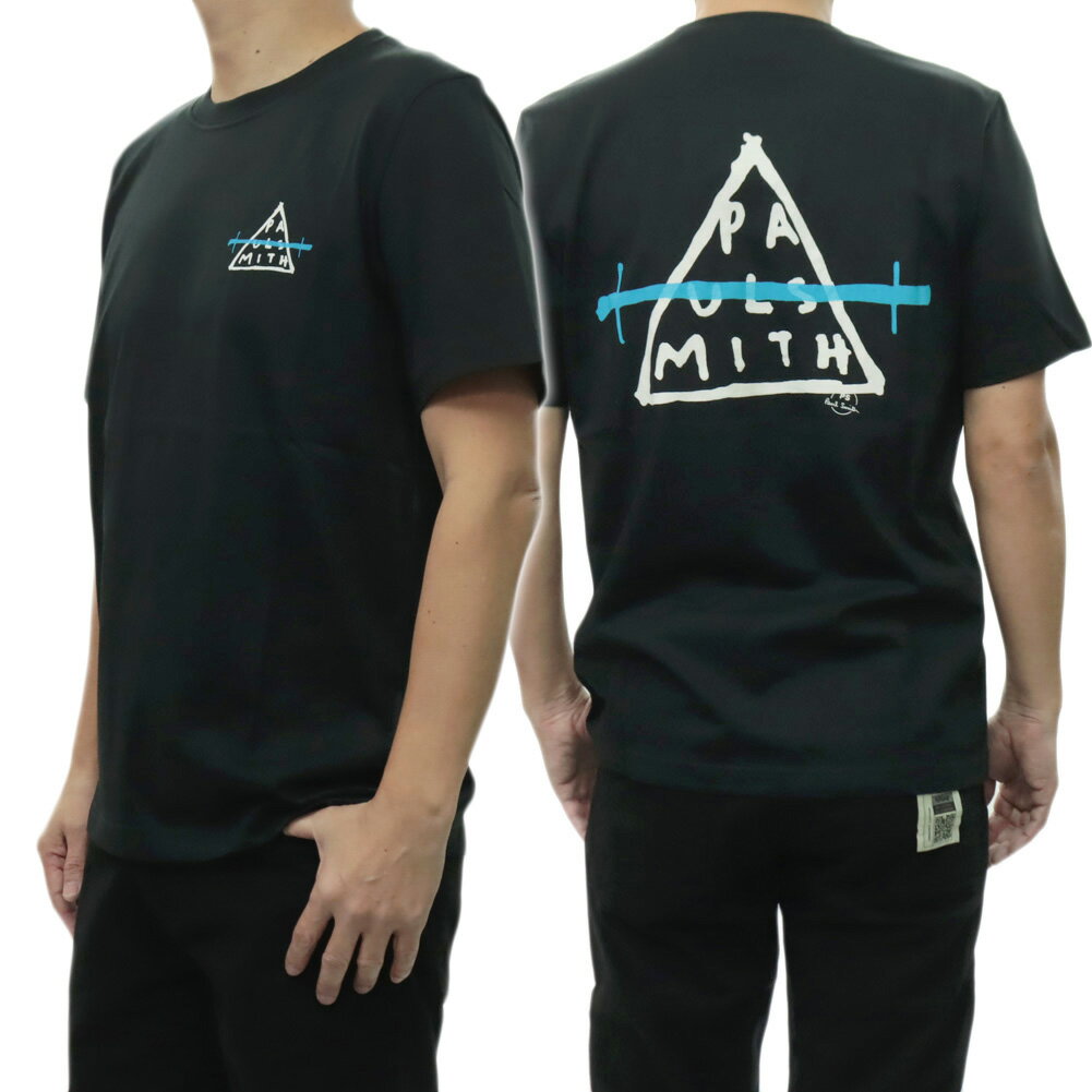 樂天商城 - PS PAUL SMITH ポールスミス メンズ クルーネックTシャツ M2R 011R VP5619 ブラック 2026春夏新作