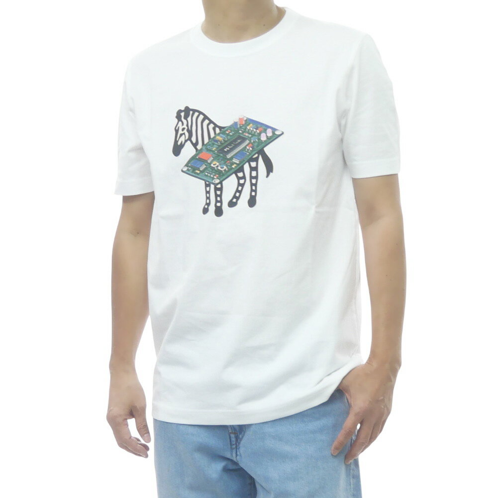 乐天商城 - PS PAUL SMITH ポールスミス メンズクルーネックTシャツ M2R 011R VP5801 ホワイト 2026春夏新作