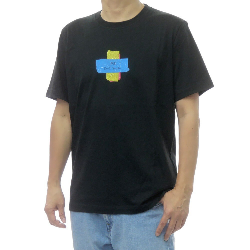 Rakuten - PS PAUL SMITH ポールスミス メンズクルーネックTシャツ M2R 011R VP5795 ブラック 2026春夏新作