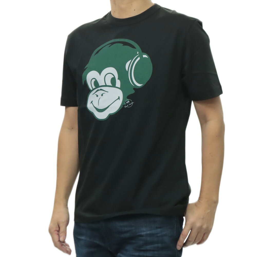 樂天商城 - PS PAUL SMITH ポールスミス メンズ クルーネックTシャツ M2R 220X VP5611 ブラック 2026春夏新作