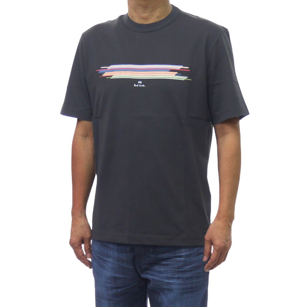 乐天商城 - PS PAUL SMITH ポールスミス メンズ クルーネックTシャツ M2R 220X VP5759 ブラック 2026春夏新作