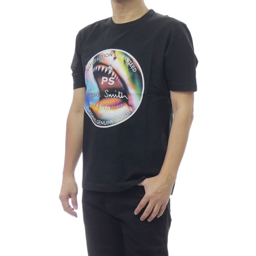 樂天商城 - PS PAUL SMITH ポールスミス メンズ クルーネックTシャツ M2R 220X VP5790 ブラック 2026春夏新作