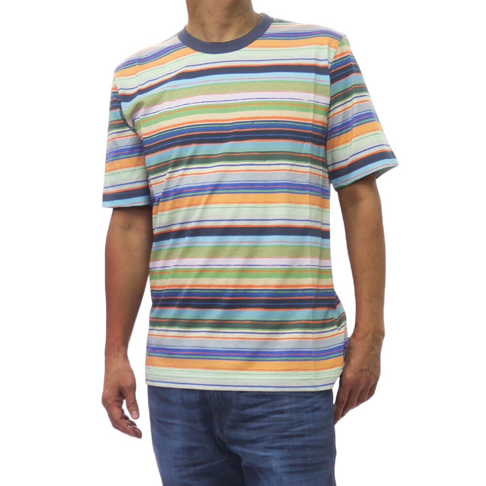 乐天商城 - PS PAUL SMITH ポールスミス メンズ クルーネックTシャツ M2R 220X V22627 マルチカラー 2026春夏新作