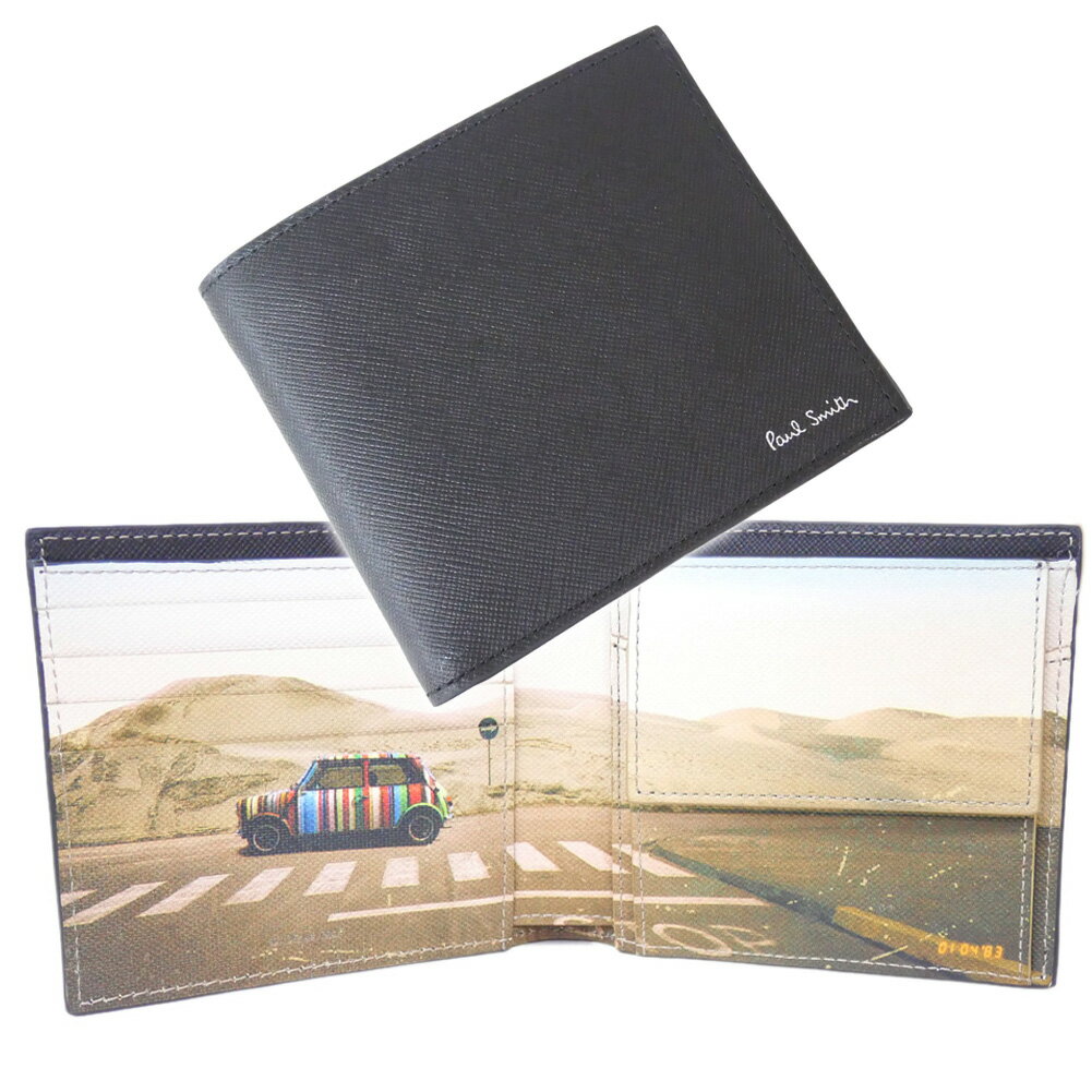 樂天商城 - PAUL SMITH ポールスミス メンズ二つ折り財布（小銭入れ付き） M1A 4833 UDESER ダークブラウン 2026春夏新作