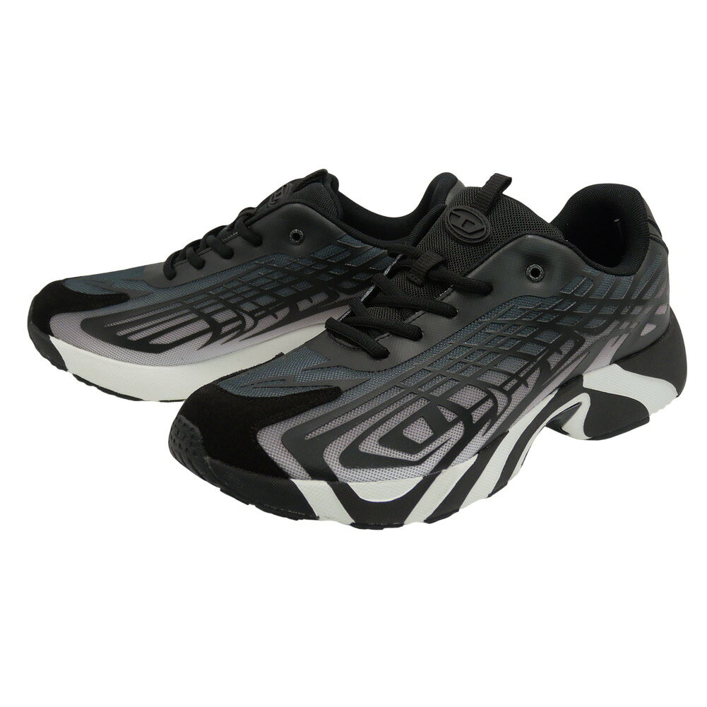 【期間限定ポイント5倍】DIESEL ディーゼル メンズ ローカット スニーカー Y03738 P7473 / S-D-VITS 500 LOW ブラック ストリート モード