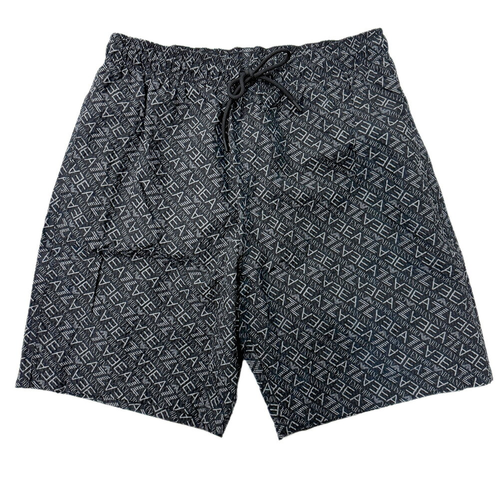BIVLABOの【期間限定ポイント5倍】EMPORIO ARMANI エンポリオ アルマーニ EA7 スイムウェア メンズ スイムパンツ 7M001683 AF21249 ブラック 水着 ビーチ 総柄｜アングル3