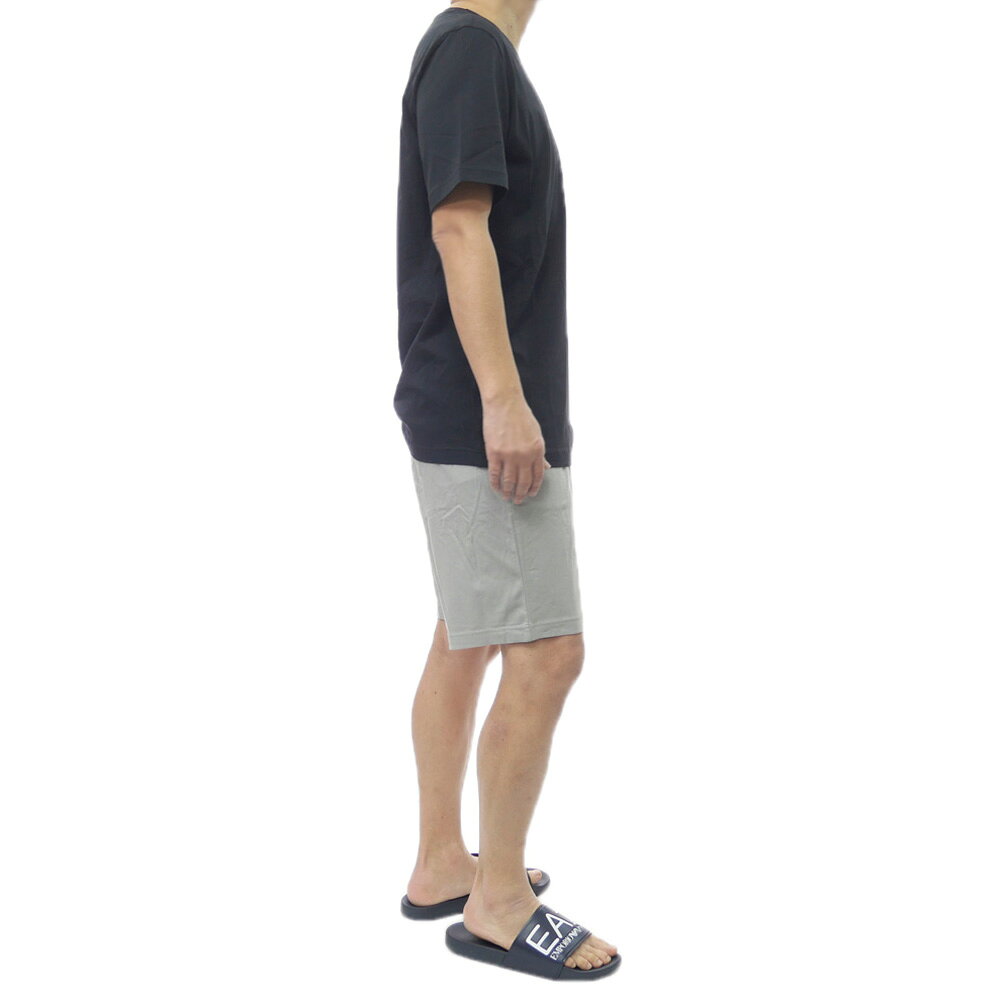 BIVLABOの【期間限定ポイント5倍】EMPORIO ARMANI UNDERWEAR エンポリオ アルマーニ アンダーウェア メンズ セットアップ パジャマ EM000399 AF18884 ブラック×グレー ルームウェア｜アングル3