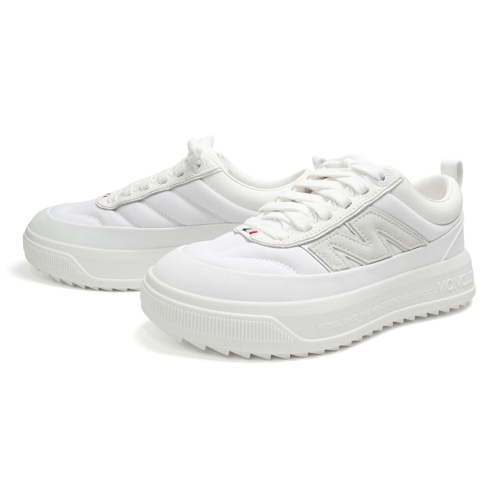【期間限定ポイント5倍】MONCLER モンクレール レディース スニーカー 4M00150 N0565 / MONCLER ALTIVE ナイロン ヌバック スエード ビブラムソール ローカット ホワイト 2026秋冬新作