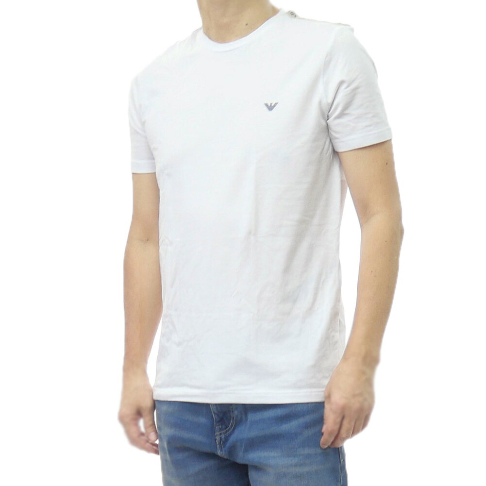 【期間限定ポイント5倍】EMPORIO ARMANI UNDERWEAR エンポリオ アルマーニ アンダーウェア クルーネックTシャツ EM000384 AF20669 ホワイト 半袖 スポーティー