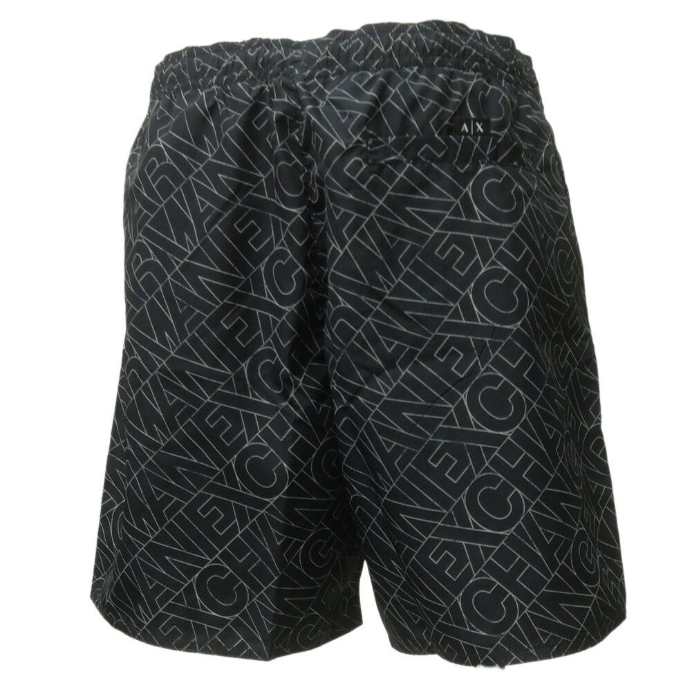 BIVLABOの【期間限定ポイント5倍】ARMANI EXCHANGE アルマーニ エクスチェンジ A/X メンズ スイムパンツ XM000832 AF24685 ブラック 水着 トランクス ビーチ｜アングル2