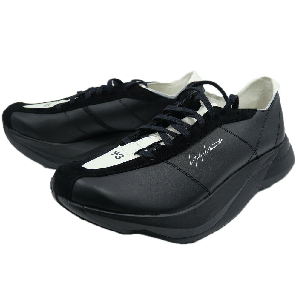Y-3 ワイスリー ユニセックス ローカット スニーカー KI0867 / Y-3 ADIDAS PRO3LX ブラック レザー モード 個性
