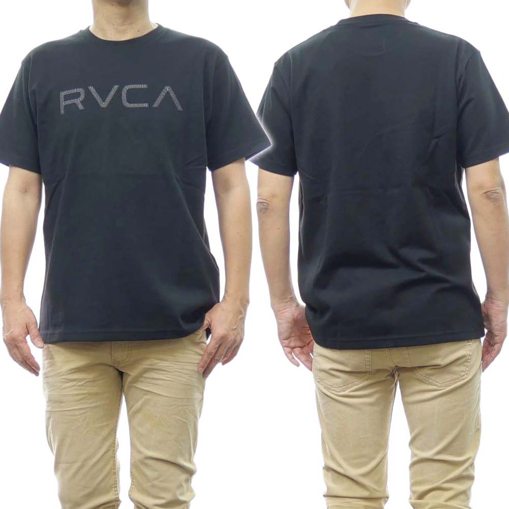 樂天商城 - RVCA ルーカ メンズ クルーネックTシャツ BE041241 BIG RVCA VINTAGE RED STITCH TEE ブラック
