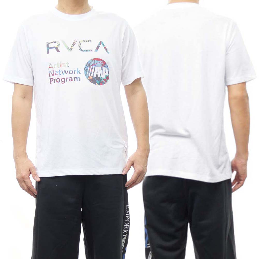 樂天商城 - RVCA ルーカ メンズ クルーネックTシャツ BE041214 SAGE VAUGHN ANP ホワイト
