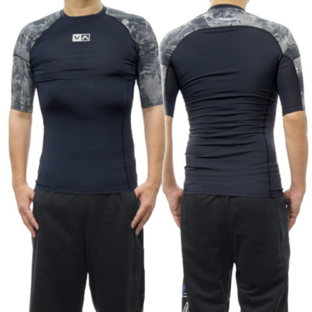 RVCA ルーカ メンズ ラッシュガード BE041856 HAWAII SPORT RASHUGUA ブラック