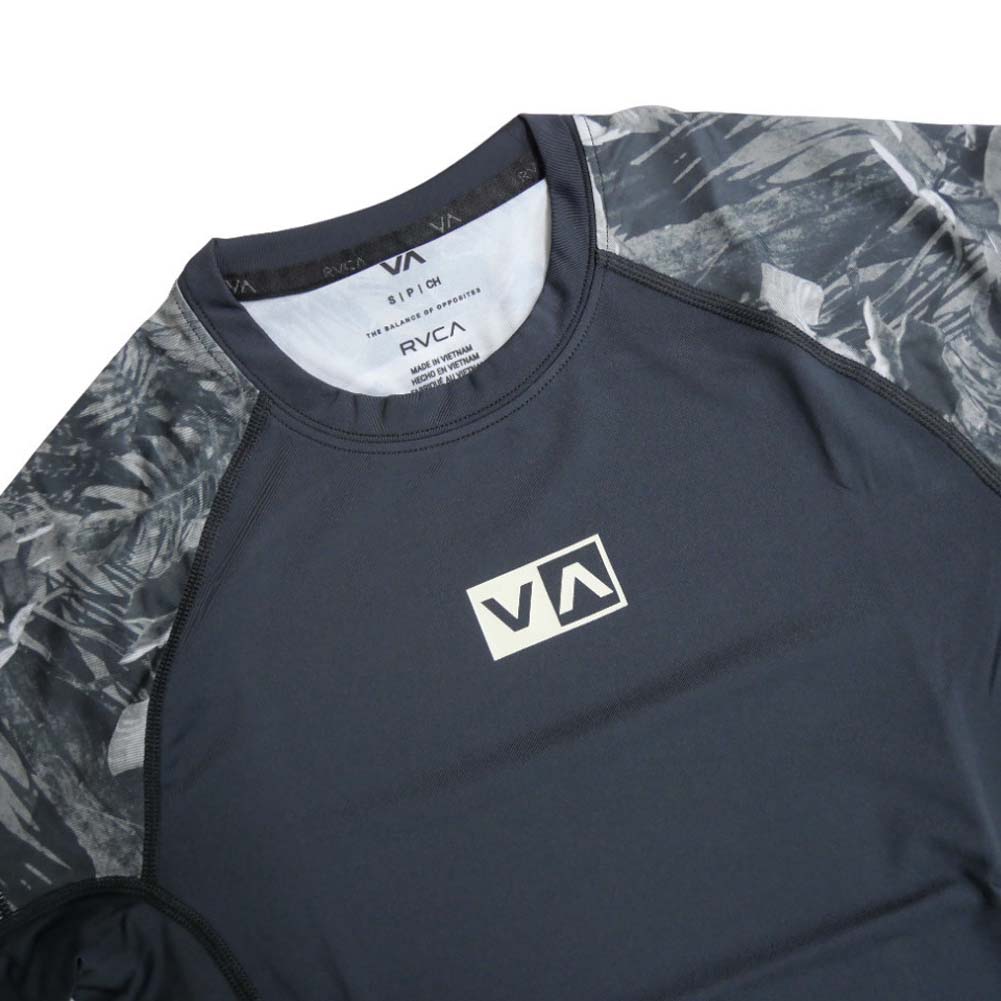 RVCA ルーカ メンズ ラッシュガード BE041856 HAWAII SPORT RASHUGUA ブラック