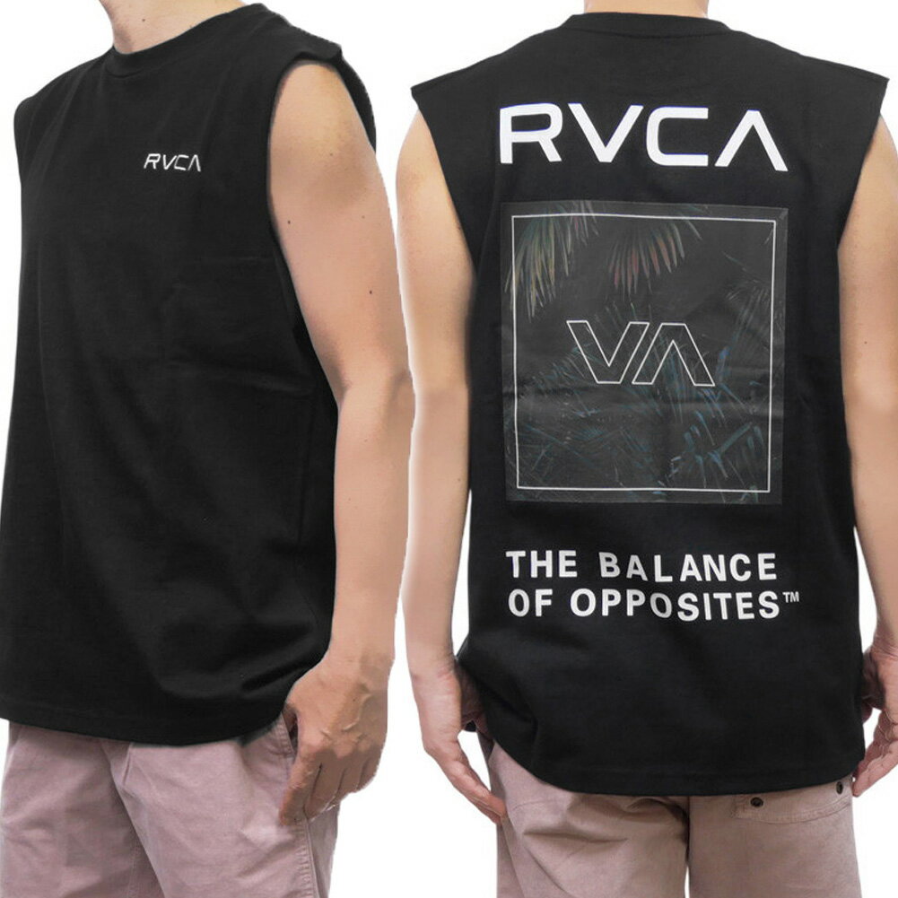 樂天商城 - RVCA ルーカ メンズノースリーブTシャツ BF041356 / PALM BOX TT ブラック