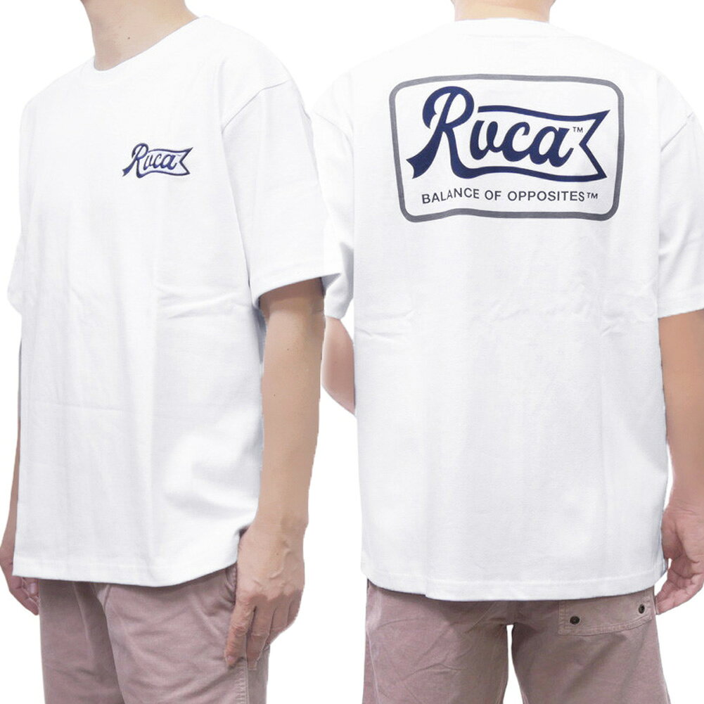 乐天商城 - RVCA ルーカ メンズクルーネックTシャツ BF041253 / PEN SCRIPT SS ホワイト