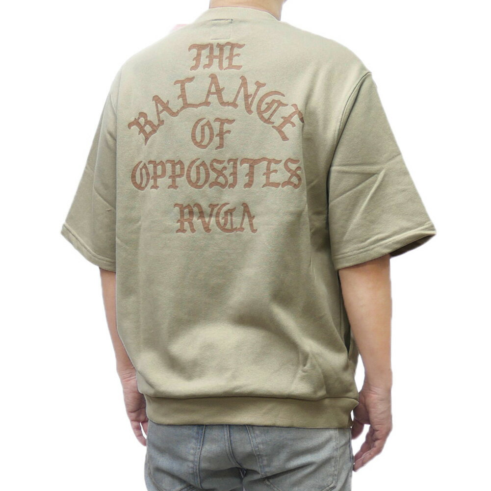 樂天商城 - RVCA ルーカ メンズクルーネックTシャツ BF041007 / IRON ON FT SS グレージュ