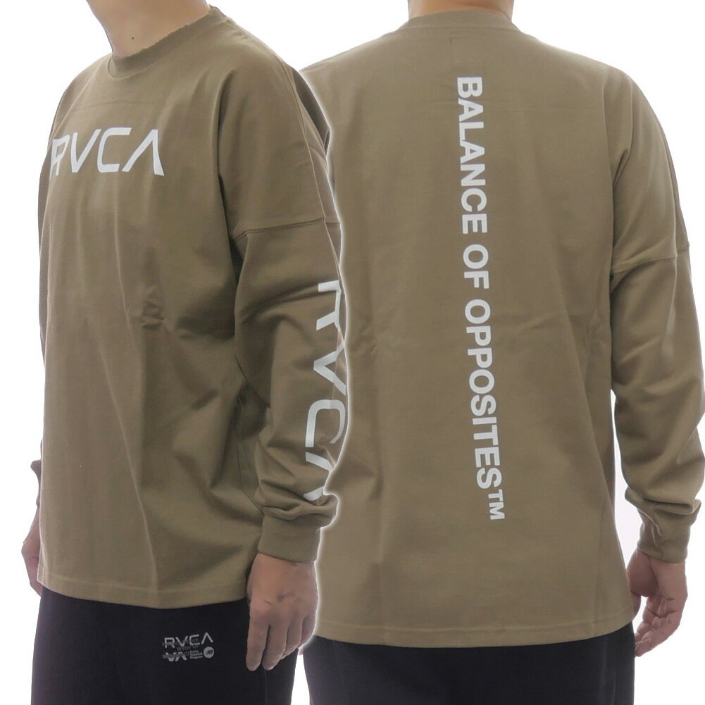 樂天商城 - RVCA ルーカ メンズクルーネックロングTシャツ BF042051 / RVCA LT ブラウン