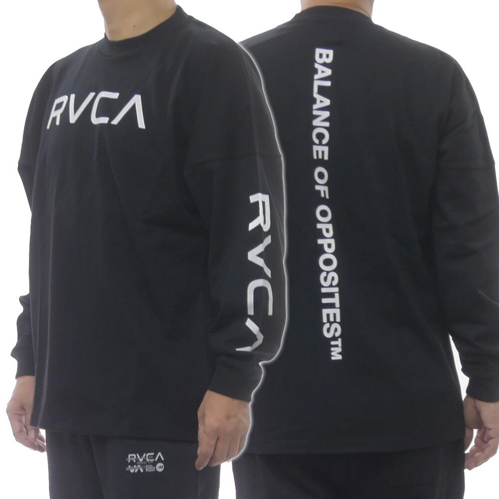 RVCA ルーカ メンズクルーネックロングTシャツ BF042051 / RVCA LT ブラック