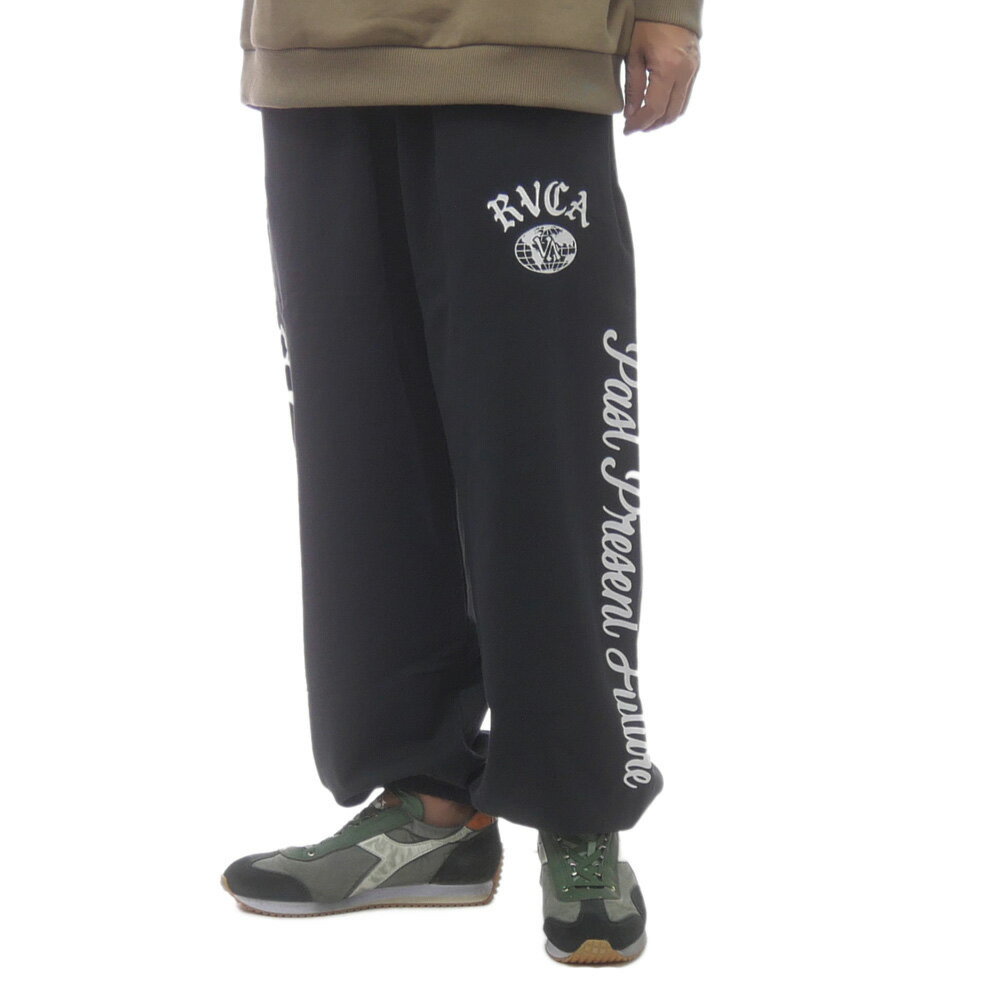 乐天商城 - RVCA ルーカ メンズスウェットパンツ BF042715 / VA WORLD WIDE PT ブラック
