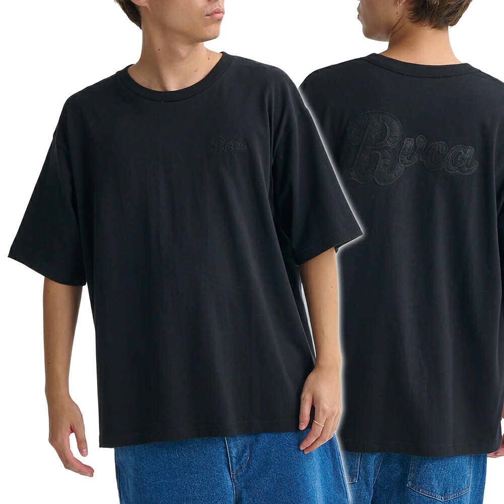 RVCA ルーカ メンズクルーネックTシャツ BG041205 / RANCH SCRIPT SS ブラック