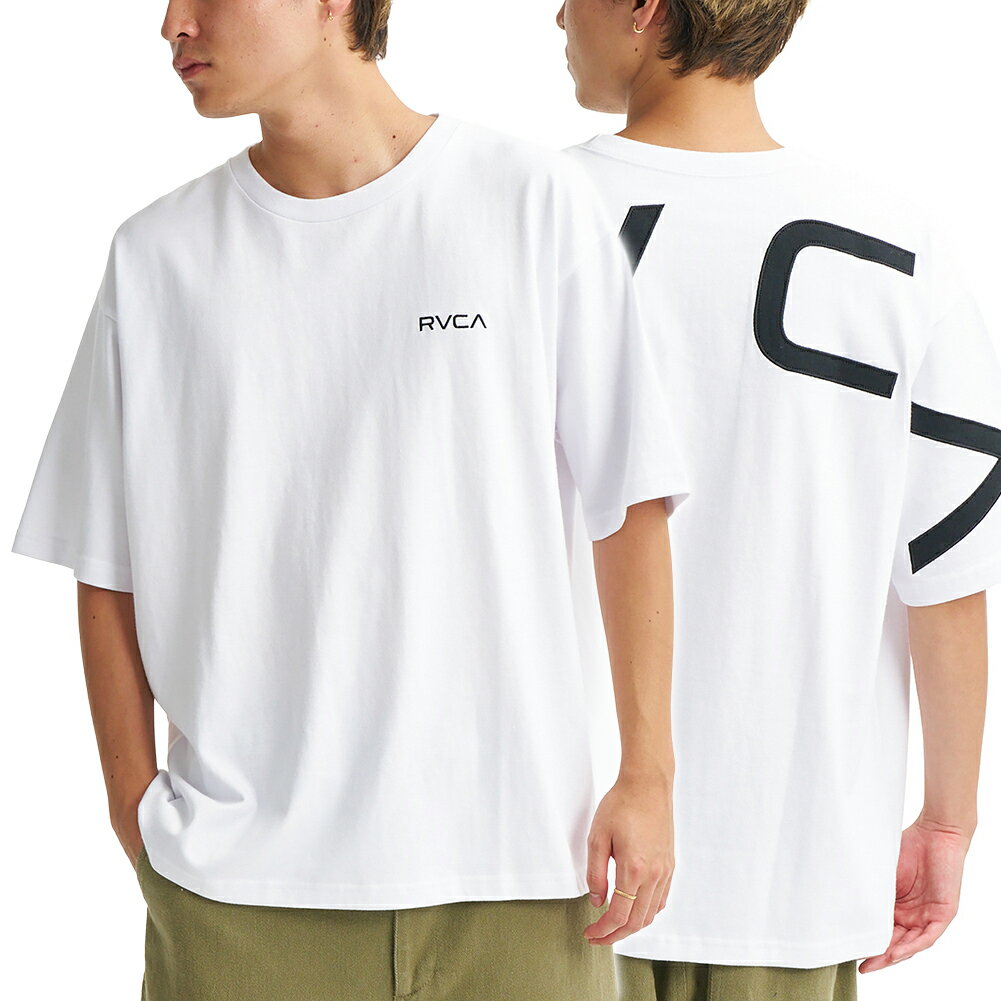 乐天商城 - RVCA ルーカ メンズクルーネックTシャツ BG041210 / BACK SIDE ARCH SS ホワイト 2026春夏新作