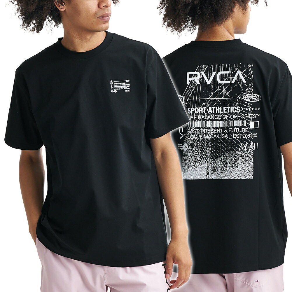樂天商城 - RVCA ルーカ メンズクルーネックTシャツ BG041856 / CLOSED BUSINESS SFST ブラック 2026春夏新作