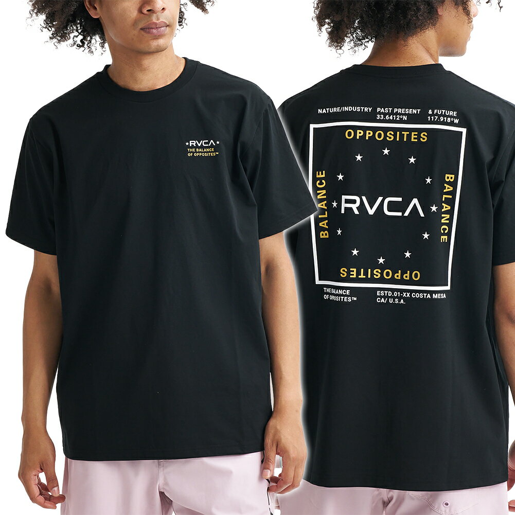乐天商城 - RVCA ルーカ メンズクルーネックTシャツ BG041859 / ADD BOX SFST ブラック 2026春夏新作
