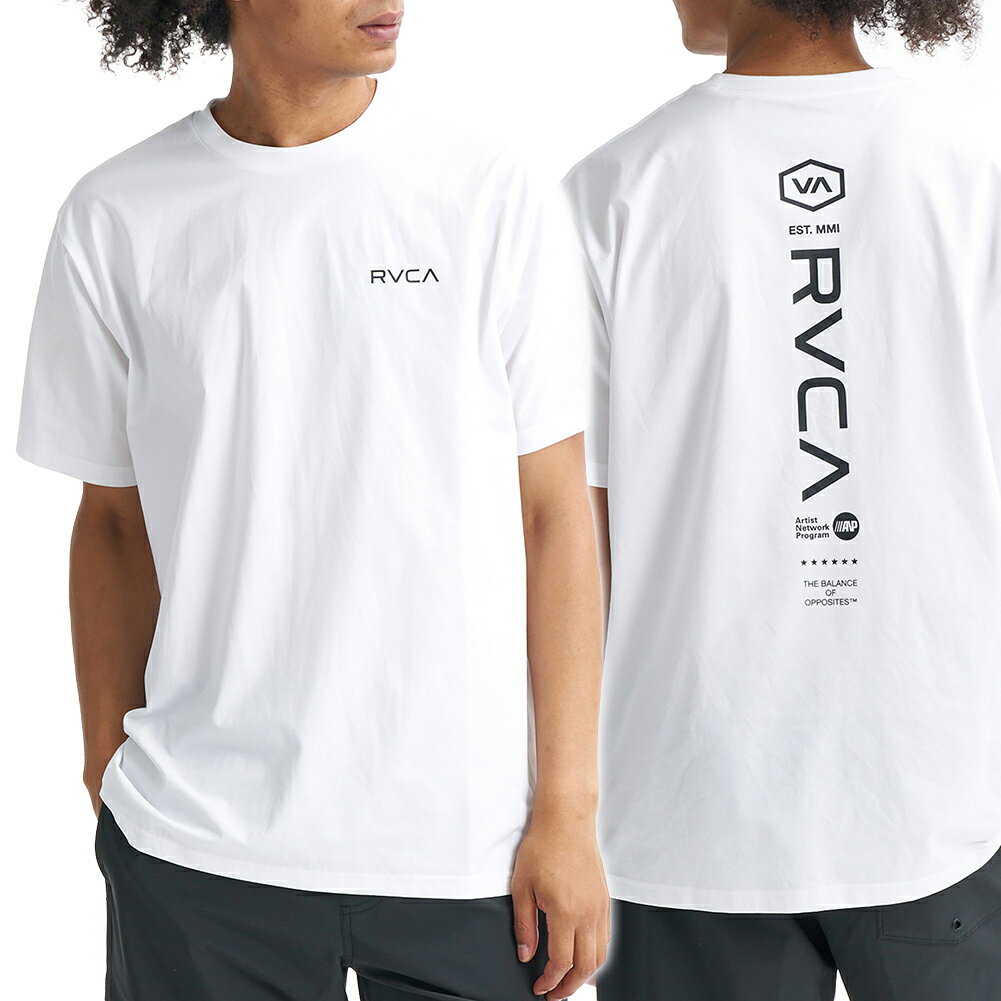 乐天商城 - RVCA ルーカ メンズクルーネックTシャツ BG041857 / RVCA STRAIGHT WAY ホワイト 2026春夏新作