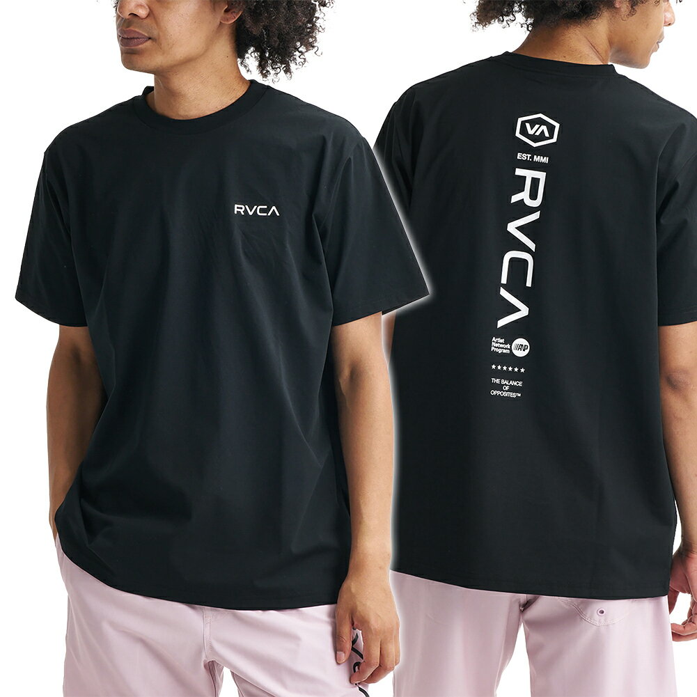 Rakuten - RVCA ルーカ メンズクルーネックTシャツ BG041857 / RVCA STRAIGHT WAY ブラック 2026春夏新作