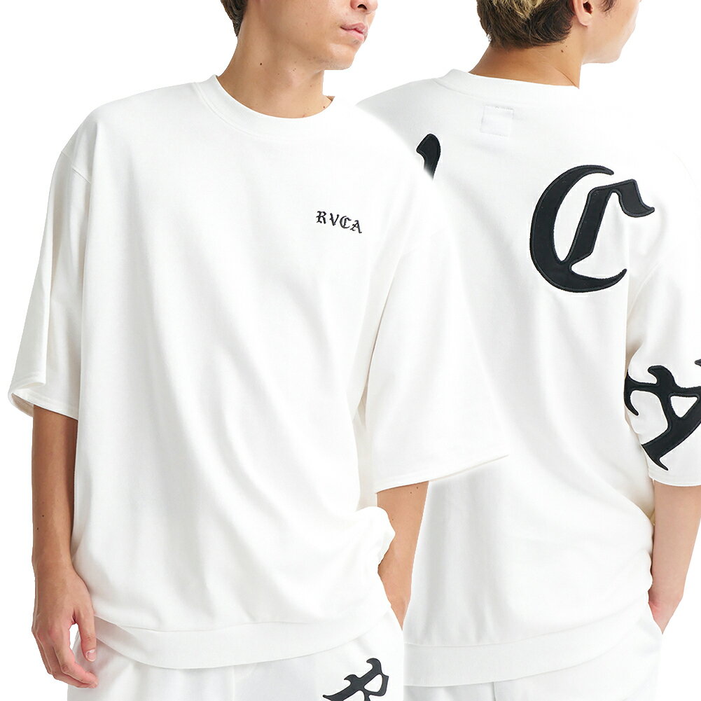樂天商城 - RVCA ルーカ メンズクルーネックTシャツ BG041002 / BACK SIDE ARCH IRON SS ホワイト 2026春夏新作