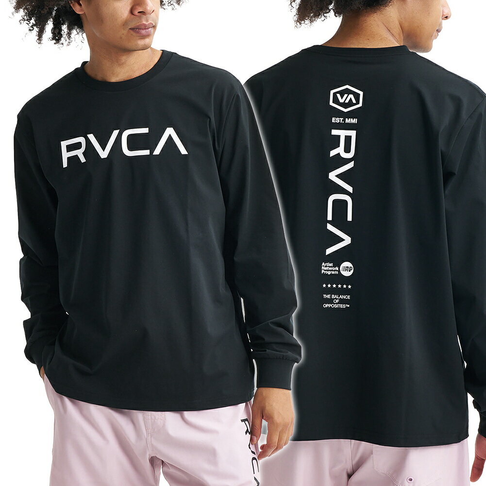 Other - RVCA ルーカ メンズクルーネックロングTシャツ BG041855 / STARIGHT WAY LT ブラック 2026春夏新作