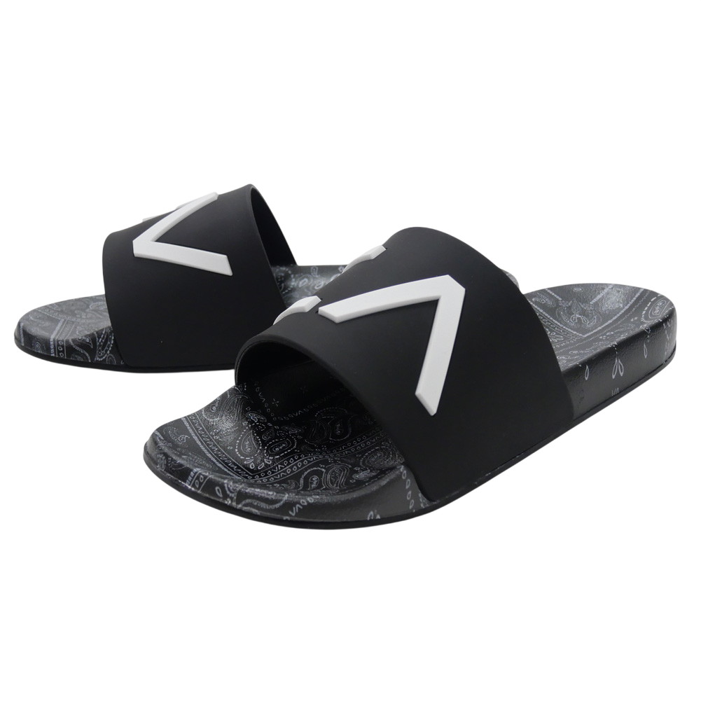 乐天商城 - RVCA ルーカ メンズシャワーサンダル BF041911/ RVCA LOGO BANDANA SANDAL ブラック 2026春夏新作