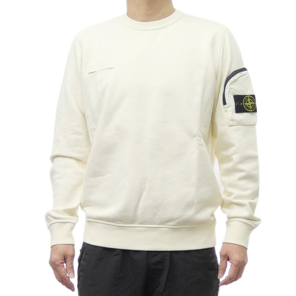 スウェット・トレーナー Stone Ivory Cotton Sweatshirt スウェット・トレーナー STONE Ivory Cotton Sweatshirt STONE