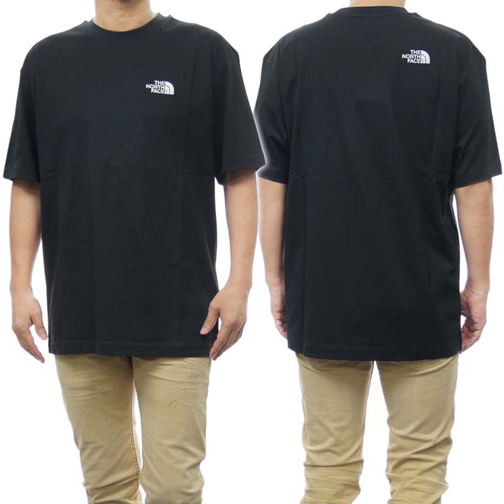 楽天BIVLABOTHE NORTH FACE ノースフェイス メンズクルーネックTシャツ NF0A87NR / M S/S ESSENTIAL OVERSIZE TEE ブラック /2024春夏新作