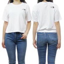 THE NORTH FACE ノースフェイス レディースクルーネックTシャツ NF0A87U4 / W CROPP SIMPLE DOME TEE ホワイト /2024春夏新作