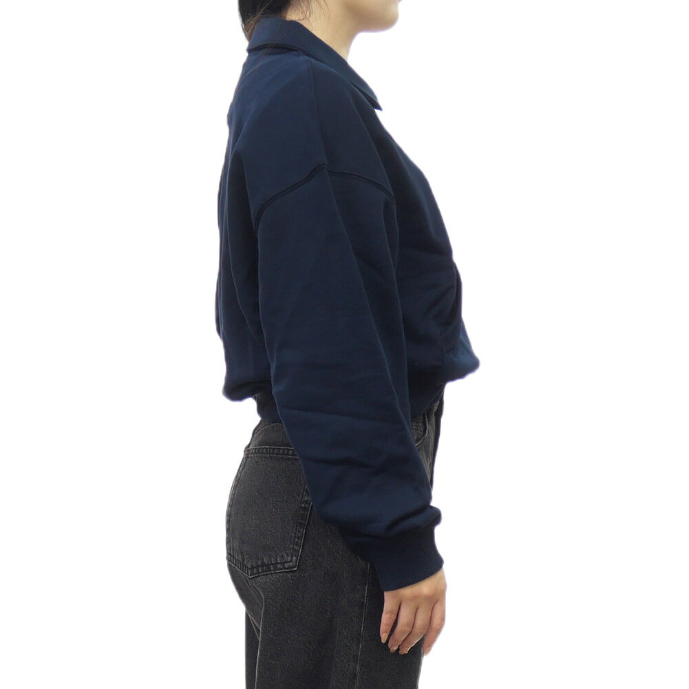 TOMMY JEANS トミージーンズ レディースハーフジップトレーナー DW18759 ネイビー